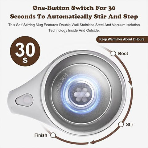 🎁HOT Sale - Automatic Magnetic Stirring Coffee Mug