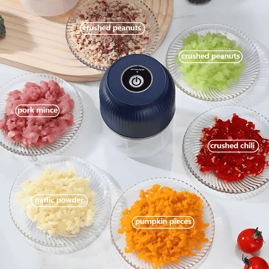 ✨ Ultimate Electric Garlic & Veggie Chopper – For Effortless, All-Day Food Prep! ⏱️🔪