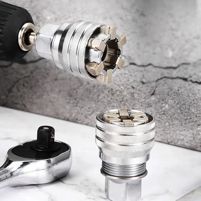 Multi-Function Universal Socket Wrench Tool -Universal Socket Tool for 3/8" Drive Ratchet Torque Wrench & Power Drill