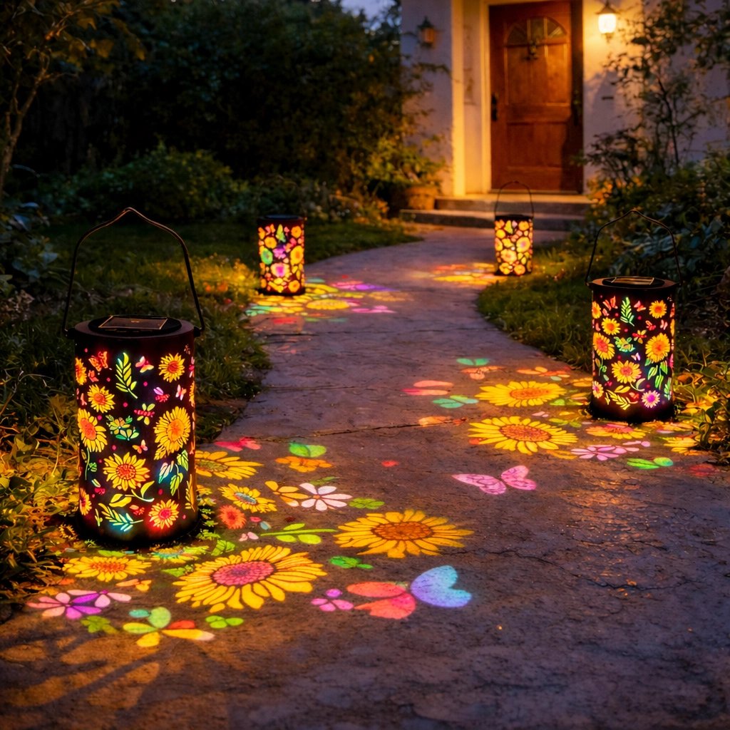 🔥🌞Colorful Sunflower Glow Solar Garden Lantern