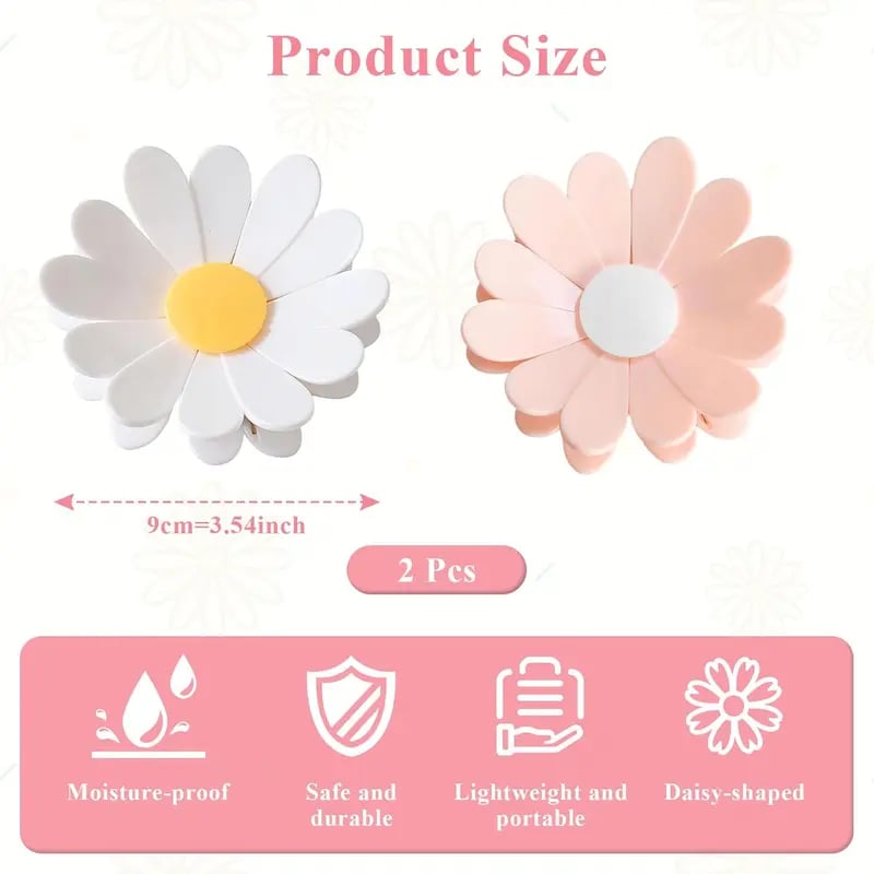 Fridge Magnetic Chip Clips (6 Bag Clips + 1 Magnetic Base) 🍒🌸 Cute Food Sealing Clips