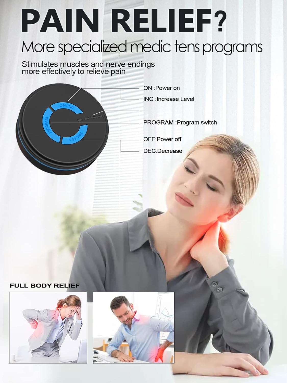 Mini Massager & Tens and Powered Muscle Stimulator