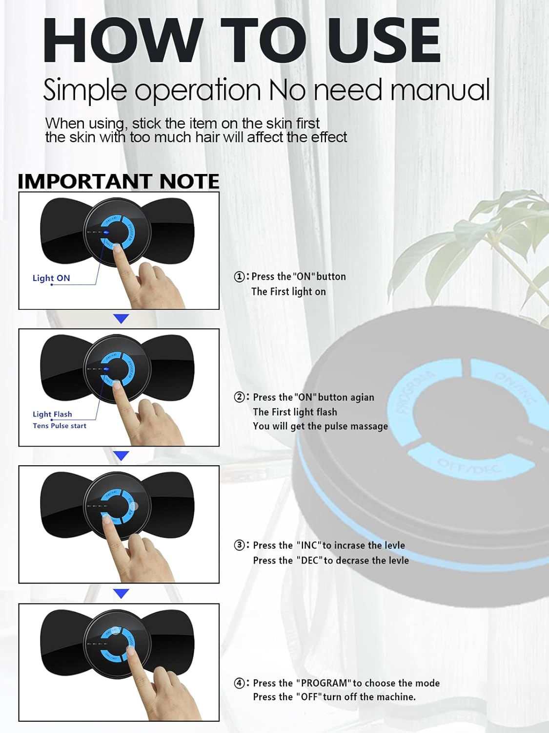 Mini Massager & Tens and Powered Muscle Stimulator