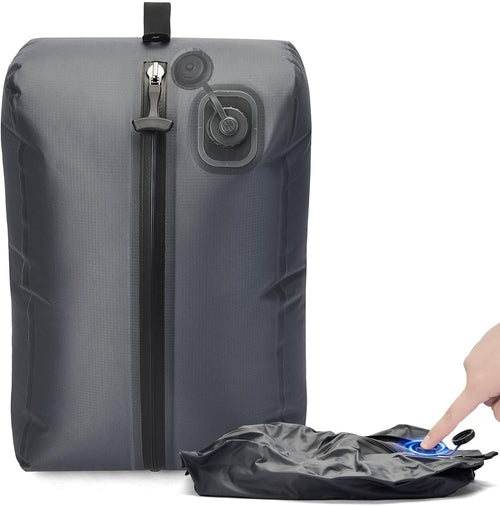 ⏳Time-Limited Special⏰One-Touch Vacuum Storage Bags - Pump-Free with USB-C Charging, Waterproof Airtight Compression for Clothes, Bedding, Travel Gear - Space Saver for Suitcases, Hiking & Camping