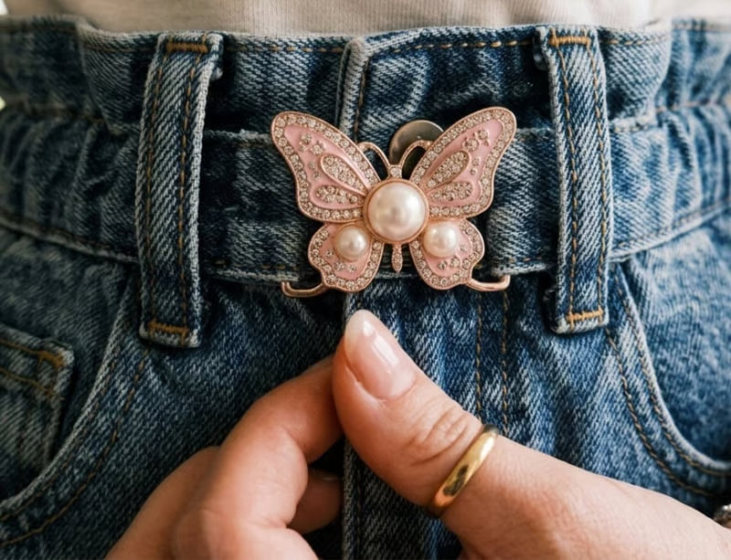 🦋Pearl Butterfly Waist Buckle (8 Colors Match Any Outfit)