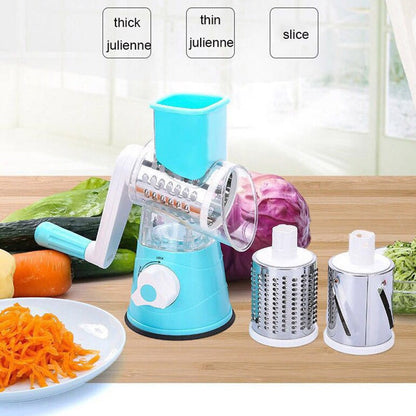 🥕3-in-1 rotating cheese and vegetable grater