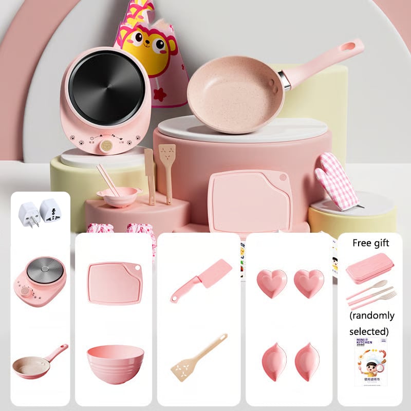 🍳 Kids Cooking Sets Real – Safe Mini Kitchen Set for Real Food Fun