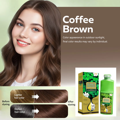 🔥Plant‐Based Hair Color Cream – 500 ml, Scalp‐Protective, No Drip & Gentle for At‐Home Use