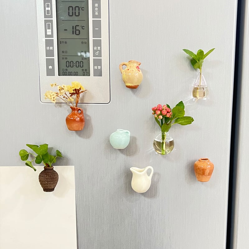 🎁🌸 Mini Ceramics Vase Fridge Magnet