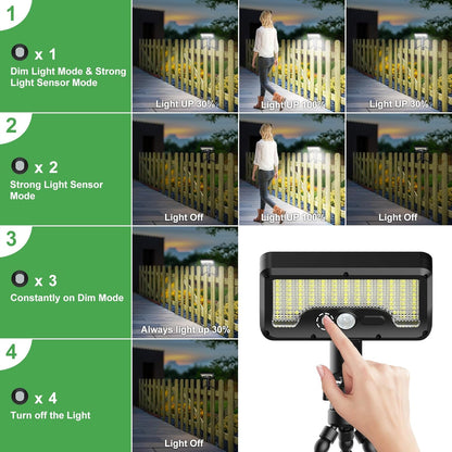 Waterproof Solar Motion Sensor LED Light