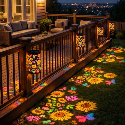 🔥🌞Colorful Sunflower Glow Solar Garden Lantern
