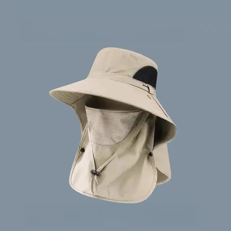 🌞Summer Fisherman's Hat Detachable Outdoor Sun-Protective Face Covering🏕️ (Adjustable & Lightweight Comfort & Unisex Fit)