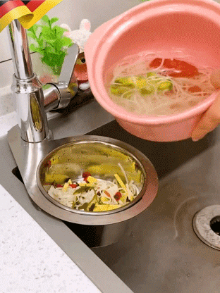 🎁Kitchen stainless steel drainage basket