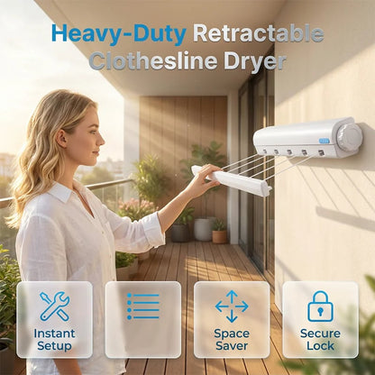 🎉Retractable Multi-Line Clothesline Dryer
