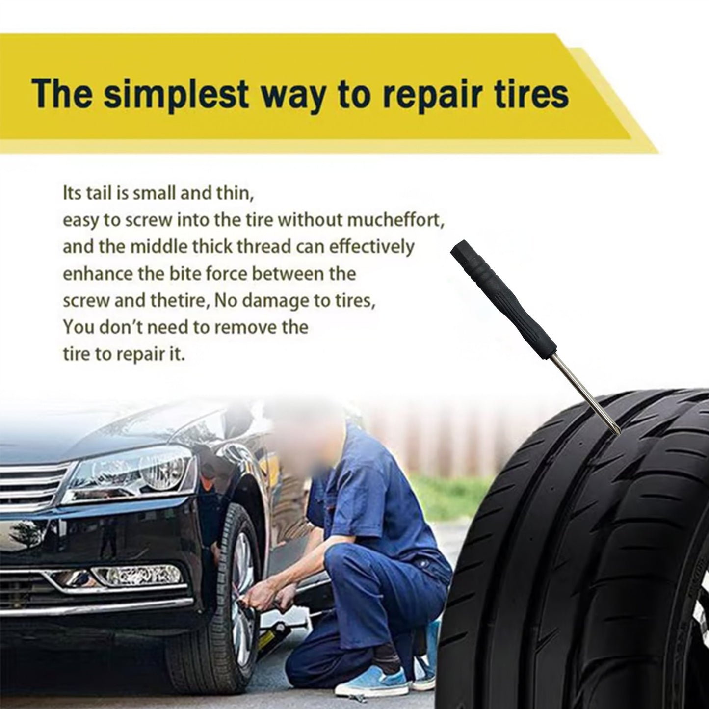 🔩Tire Repair Rubber Nails Kit