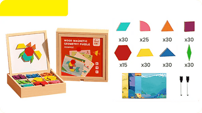 🔥Wooden Magnetic Pattern Block Puzzle Set🧩