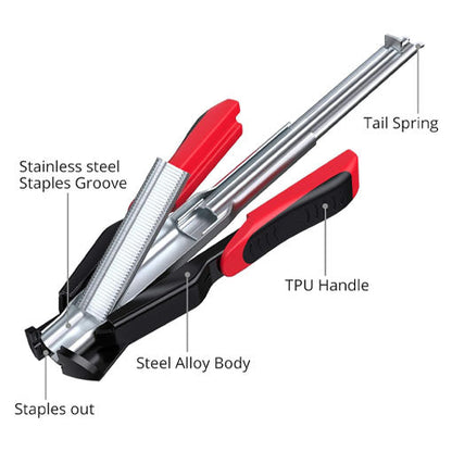 Hog Ring Pliers Kit-2500 Nails