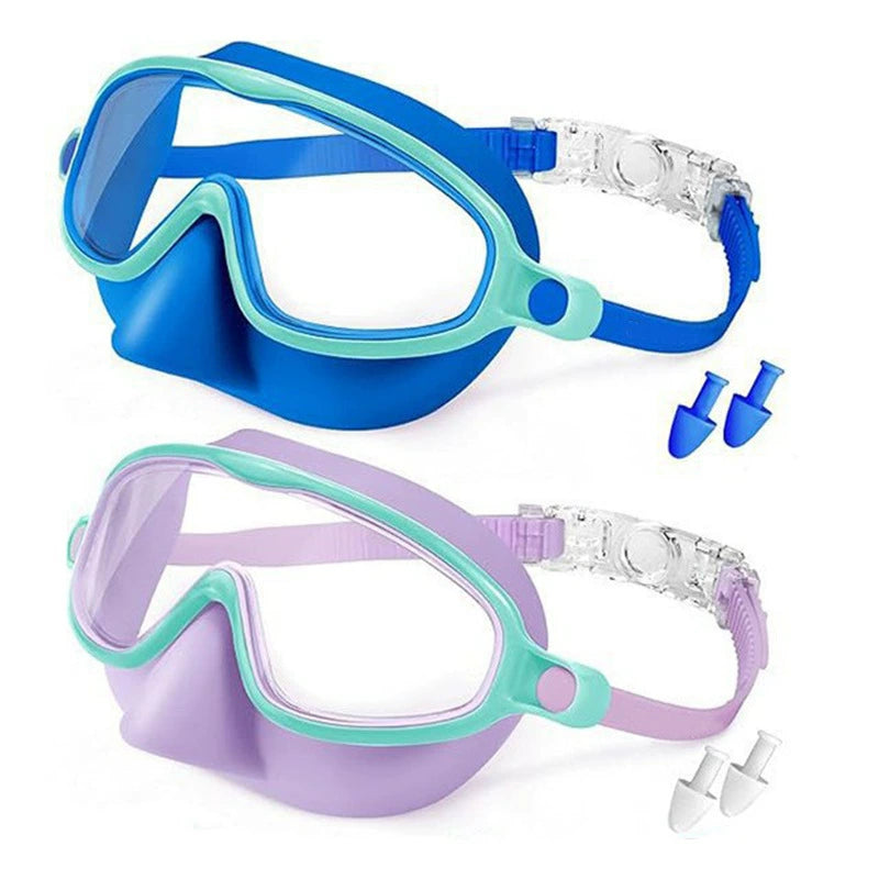 🔥Hot Sale-HD children's large frame waterproof and anti-fog swimming goggles