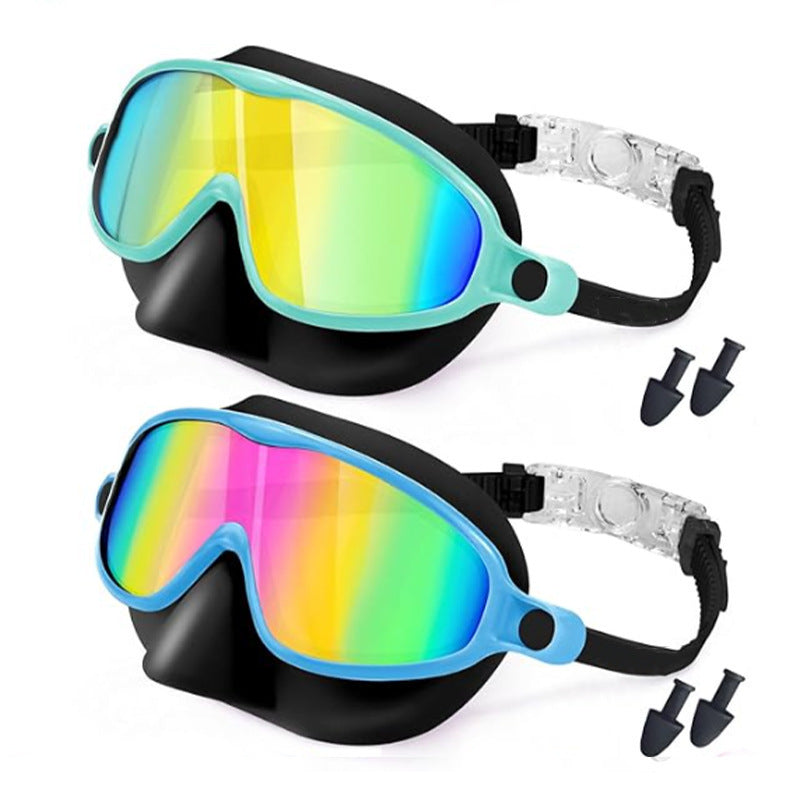 🔥Hot Sale-HD children's large frame waterproof and anti-fog swimming goggles