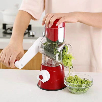🥕3-in-1 rotating cheese and vegetable grater