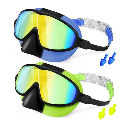🔥Hot Sale-HD children's large frame waterproof and anti-fog swimming goggles
