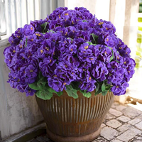 Purple(4 Bundles 20 Blooms Fill a flower pot)