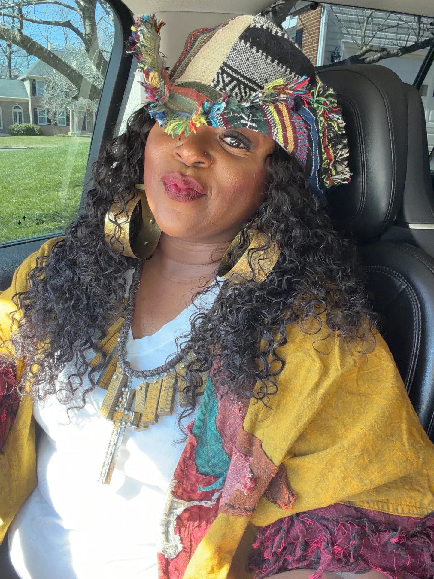 🔥Handmade Frayed Patchwork Bucket Hat