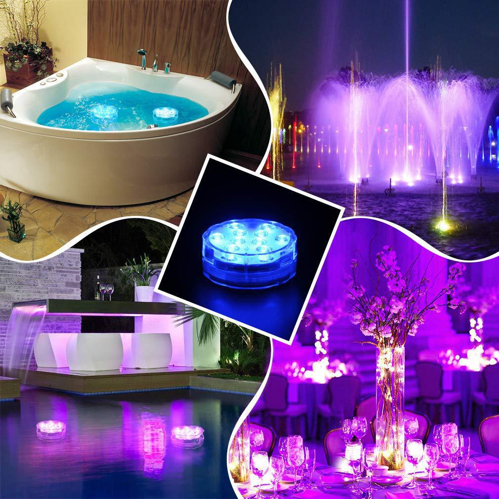 💥Submersible LED Pool Lights (RF Remote Control )