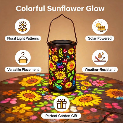 🔥🌞Colorful Sunflower Glow Solar Garden Lantern