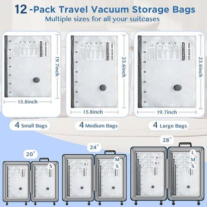 🔥🔥Cordless Travel Vacuum Storage Compression Bag Set（Electric pump model）