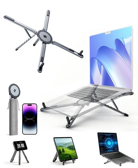 3-in-1 Magnetic Foldable Laptop Stand