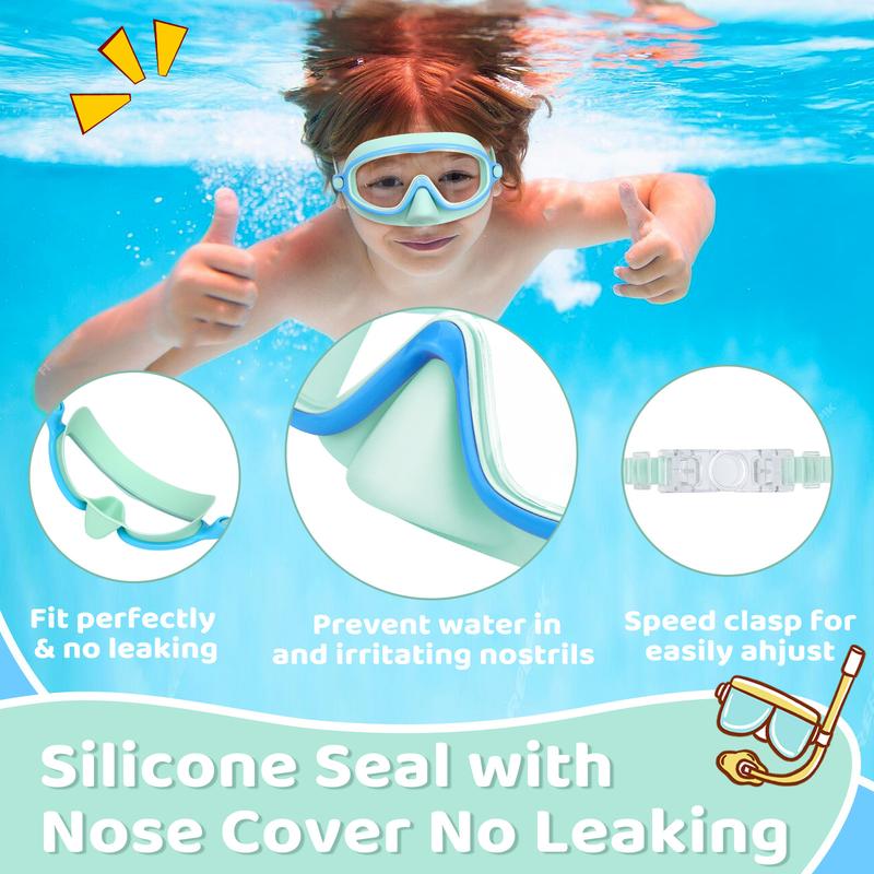 🏊‍♀️Last Day Buy 1 Get 1 Free🏊‍♀️HD children's large frame waterproof and anti-fog swimming goggles