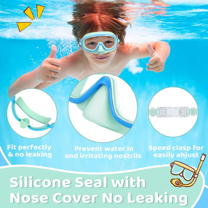 🏊‍♀️Last Day Buy 1 Get 1 Free🏊‍♀️HD children's large frame waterproof and anti-fog swimming goggles