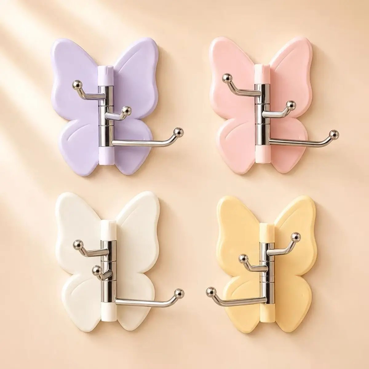 🔥2026 SALE - 🦋No Drilling Swivel Butterfly Hook