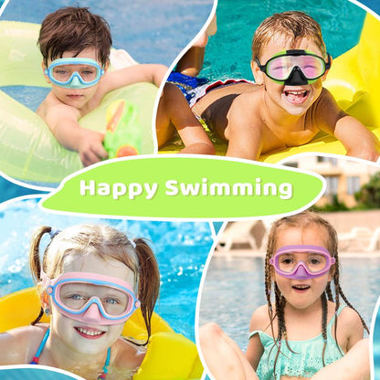 🏊‍♀️Last Day Buy 1 Get 1 Free🏊‍♀️HD children's large frame waterproof and anti-fog swimming goggles