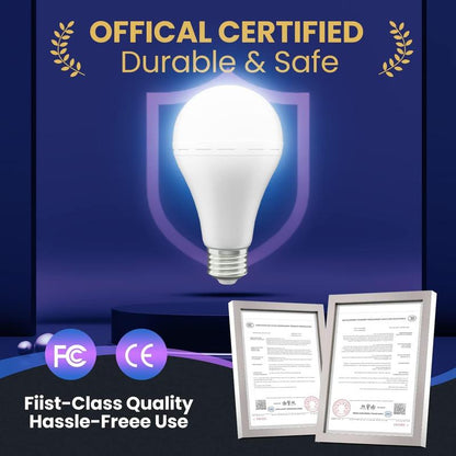 Rechargeable Emergency Light Bulbs - 4 Pack