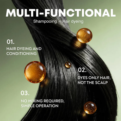 🔥Plant‐Based Hair Color Cream – 500 ml, Scalp‐Protective, No Drip & Gentle for At‐Home Use