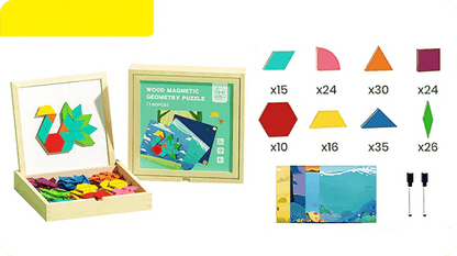🔥Wooden Magnetic Pattern Block Puzzle Set🧩