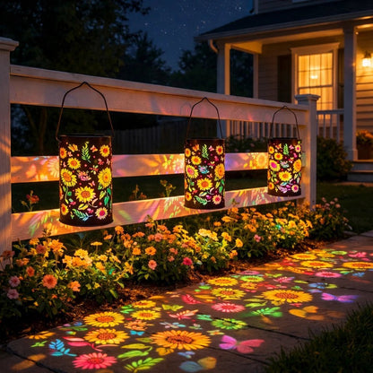 🔥🌞Colorful Sunflower Glow Solar Garden Lantern