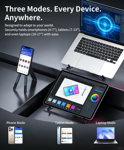 3-in-1 Magnetic Foldable Laptop Stand