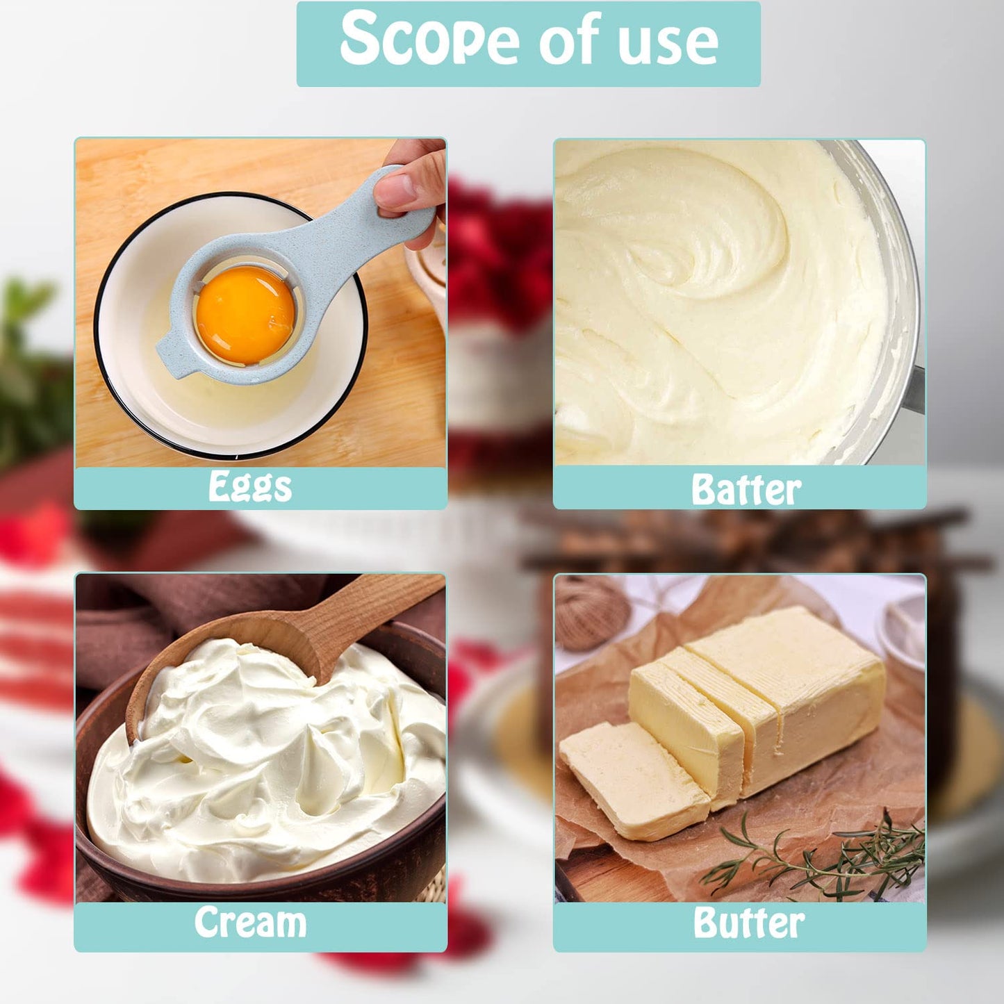 Household manual egg beater