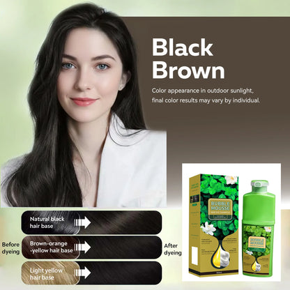 🔥Plant‐Based Hair Color Cream – 500 ml, Scalp‐Protective, No Drip & Gentle for At‐Home Use