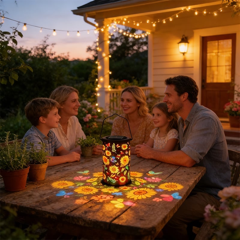 🔥🌞Colorful Sunflower Glow Solar Garden Lantern