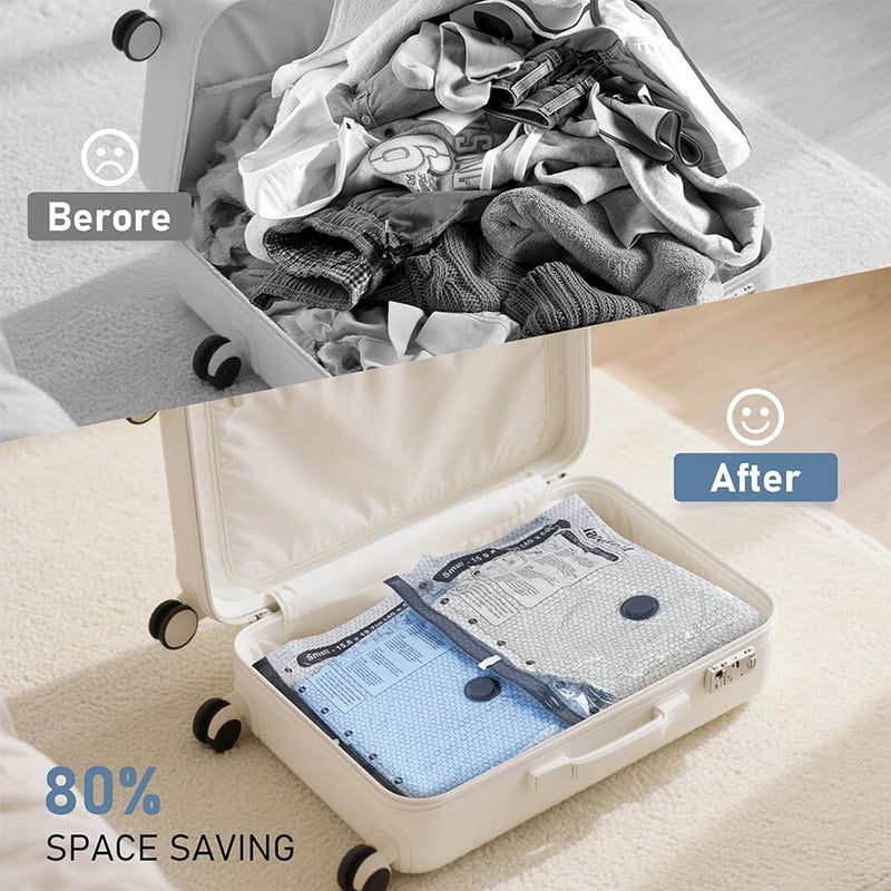 🔥🔥Cordless Travel Vacuum Storage Compression Bag Set（Electric pump model）