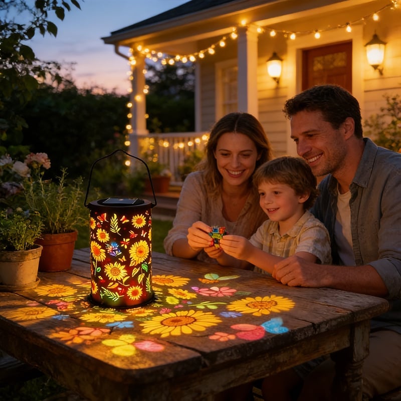 🔥🌞Colorful Sunflower Glow Solar Garden Lantern