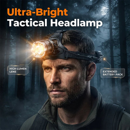 🌃Rechargeable Zoomable Headlamp with Motion Sensor