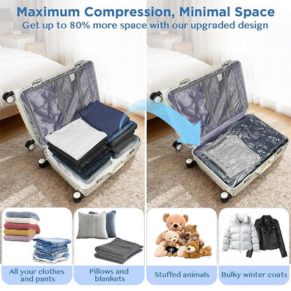 🔥🔥Cordless Travel Vacuum Storage Compression Bag Set（Electric pump model）