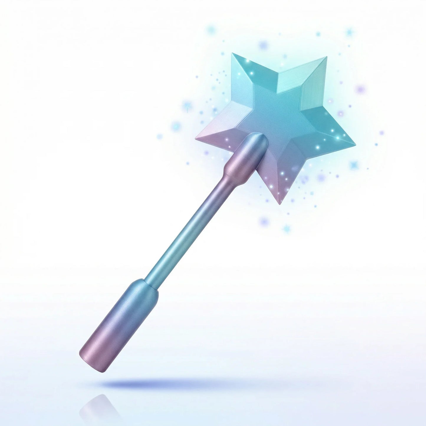 3D Printed Star Wand | Rainbow Fidget Toy for Contactless Payments