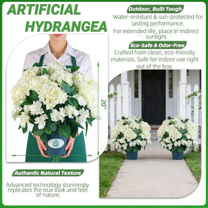 💥Last Day 70% OFF💐Artificial Outdoor Hydrangea Flowers - UV resistant, Waterproof, Windproof