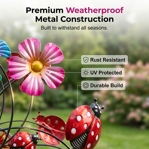 🌸 Spring Sale 40% OFF 💨 🎡 Solar-Powered Wind Spinner for Garden
